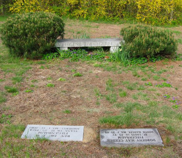 Graves of J. W. & Dorothy M. (Gerber) Fiegenbaum