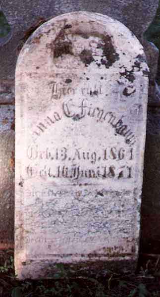 Grave marker of Anna Elisabeth Fiegenbaum