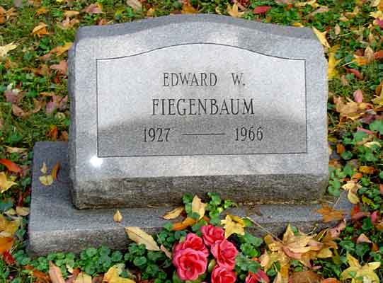 Grave marker of Edward W. Fiegenbaum