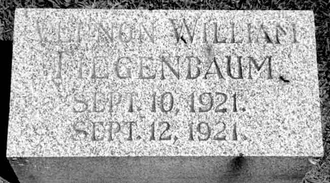 Grave marker of Vernon William Fiegenbaum