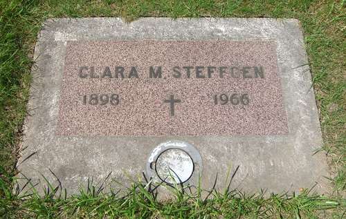 Gravestone of Clara M. (Spohn) Steffgen