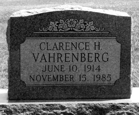 Gravestone of Clarence H. Vahrenberg