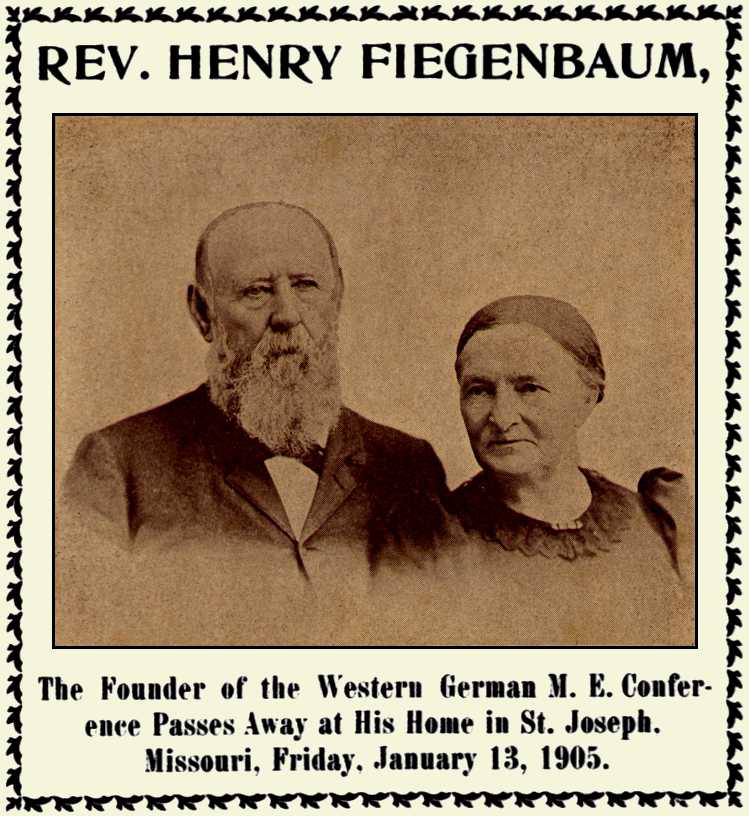 photographic portrait of Heinrich Hermann & Clara Catherine (Kastenbudt) Fiegenbaum