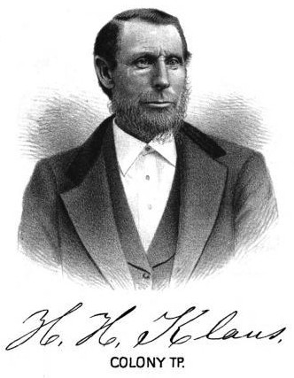 engraved portrait of Herman H. Klaus