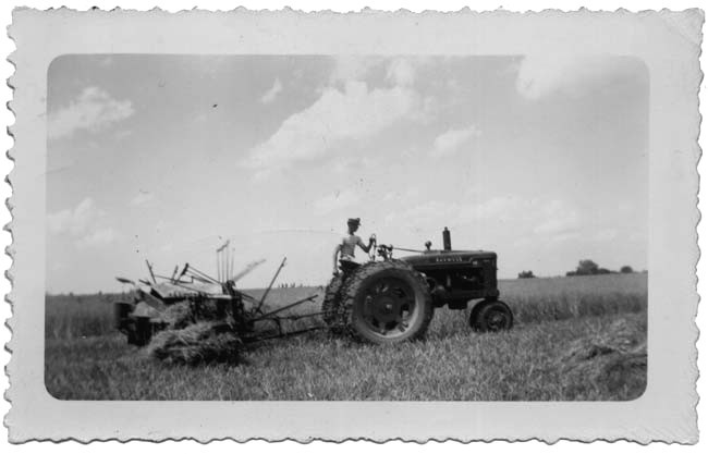 photograph of Henry Martin Fiegenbaum, farming