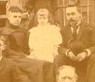 clipping from extended family portrait showing only the Fiegenbaum-Pitts family