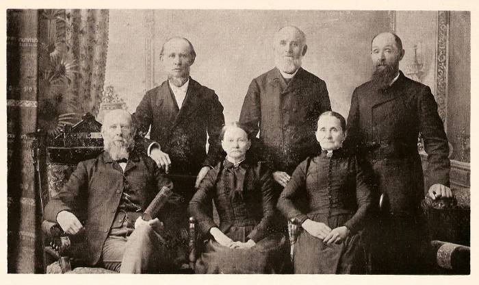 photograph of the grown children of Adolph and Christine Fiegenbaum