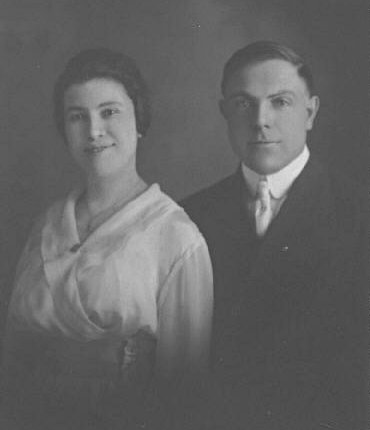 wedding photo of Anna (Springmeyer) and Eugene Gerber