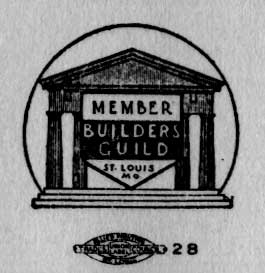 two logos of the Builders Guild, St. Louis, Missouri, from the invoice