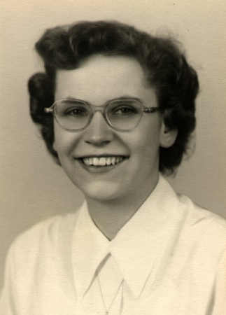 formal photographic portrait of Dorothy Gerber from her college yearbook