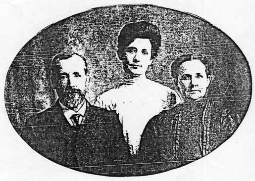 photocopy of a photographic studio portrait of Frank I. & Lydia M. (Fiegenbaum) Howard family