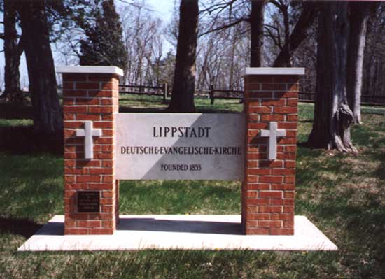 photo of Lippstadt Church sign outside the church